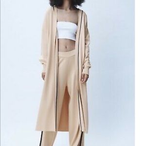 Zara long knit wrap cardigan